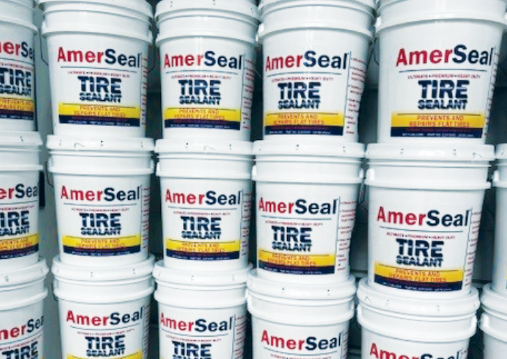 buckets of tire sealant